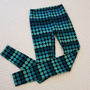 K-DEER leggings, M, green polka dot
